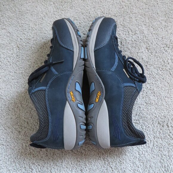 Dansko Womens Paisley Sneakers Size 39W/9/8.5 Blue/Navy Suede Waterproof Lace-Up - Picture 8 of 10